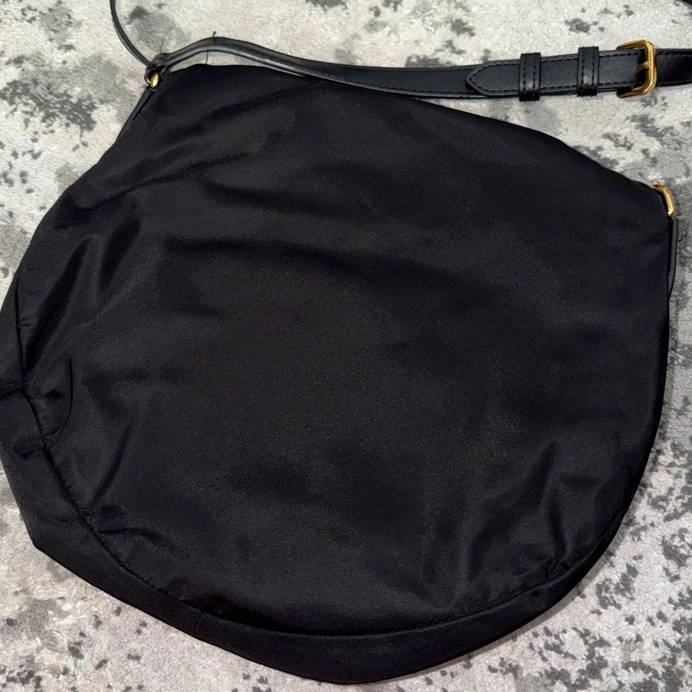 Marc Jacobs Black and Gold Crossbody Nylon Bag